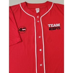 A4 Adult XL Team ESPN Disney‎ Voluntears Red 79 Jersey Pre-Owned